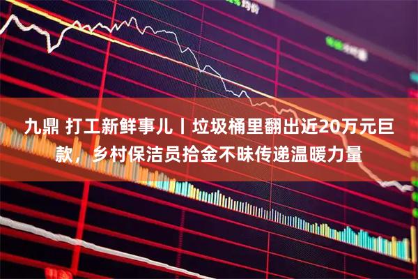 九鼎 打工新鲜事儿丨垃圾桶里翻出近20万元巨款，乡村保洁员拾金不昧传递温暖力量