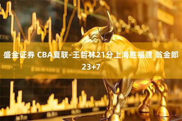盛金证券 CBA夏联-王哲林21分上海胜福建 翁金郎23+7